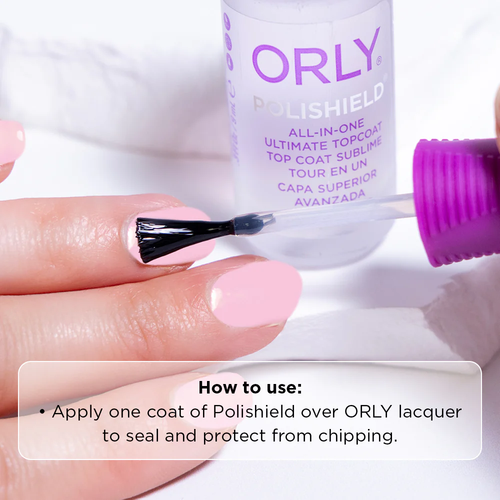 ORLY Polishield 3-in-1 Topcoat 9ml - Image 3