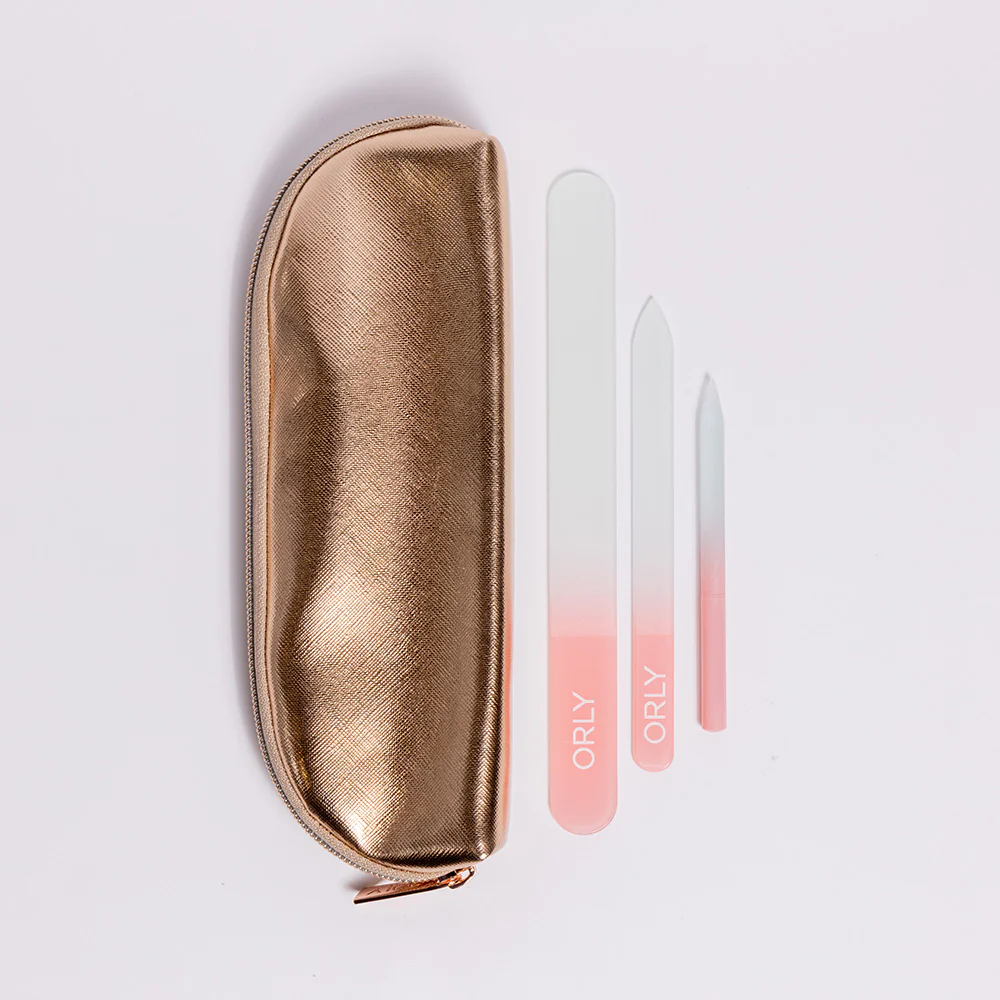 ORLY 3 Piece File Set With Rose Gold Case