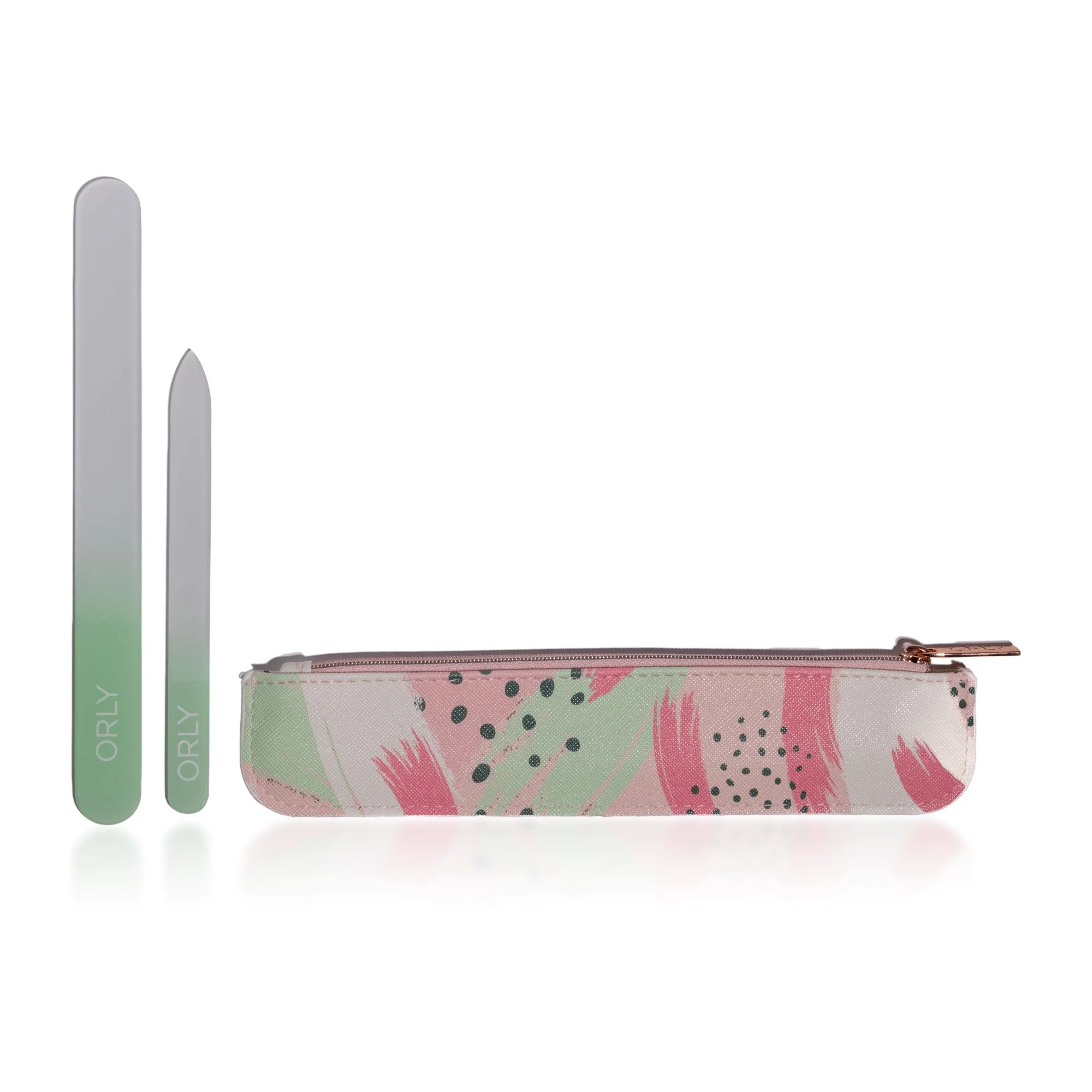 ORLY Abstract Print File Bag & Teal Crystal File Gift Set