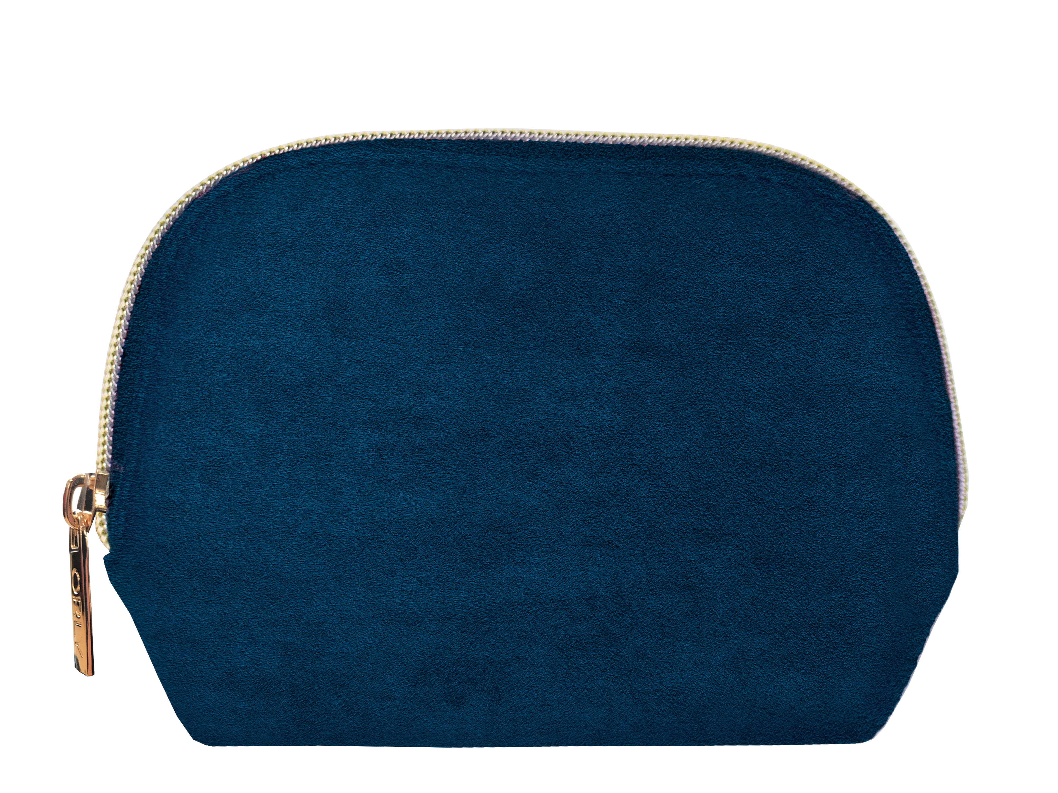 ORLY Blue Velvet Bag With Zip