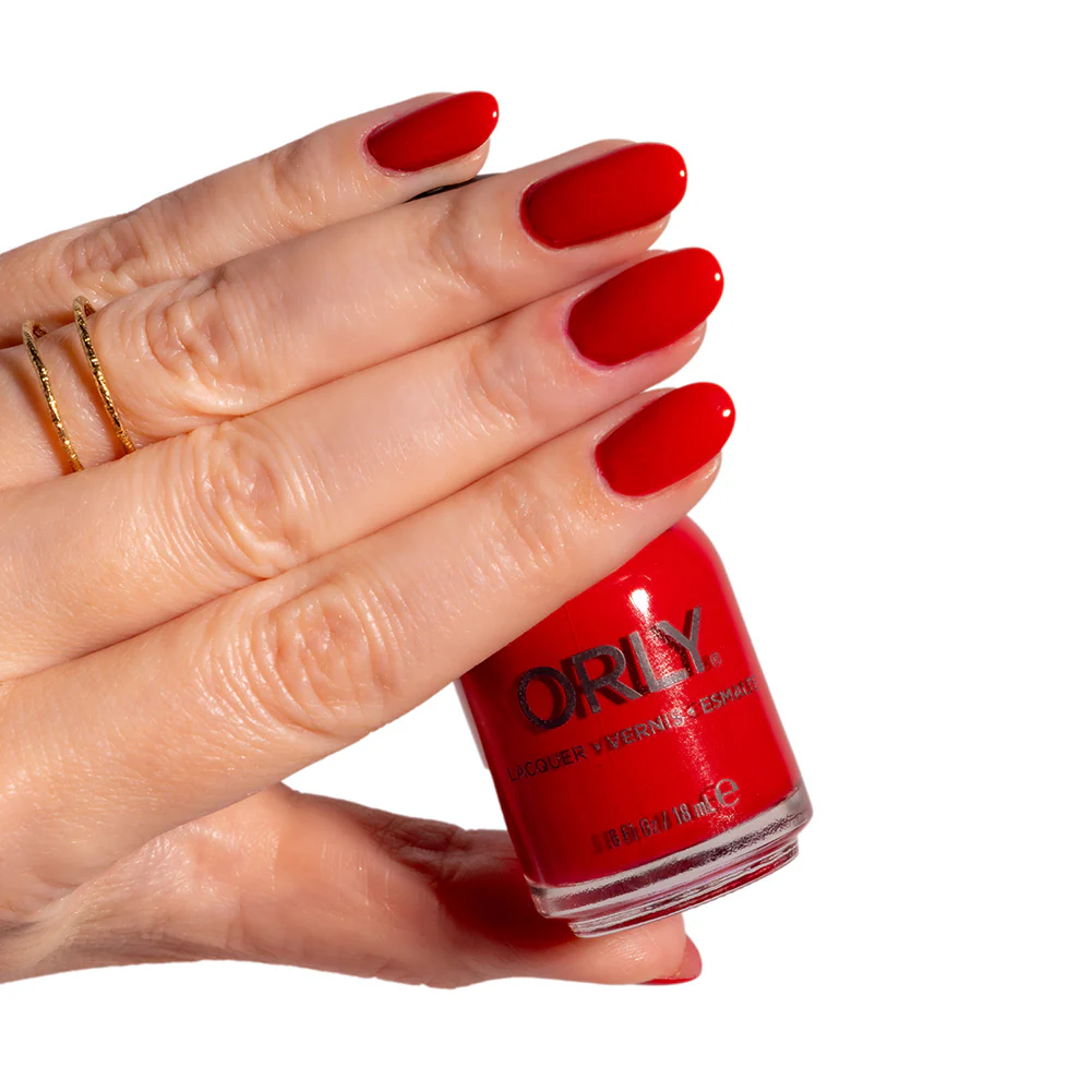 ORLY Haute Red Nail Polish 18ml - Image 4