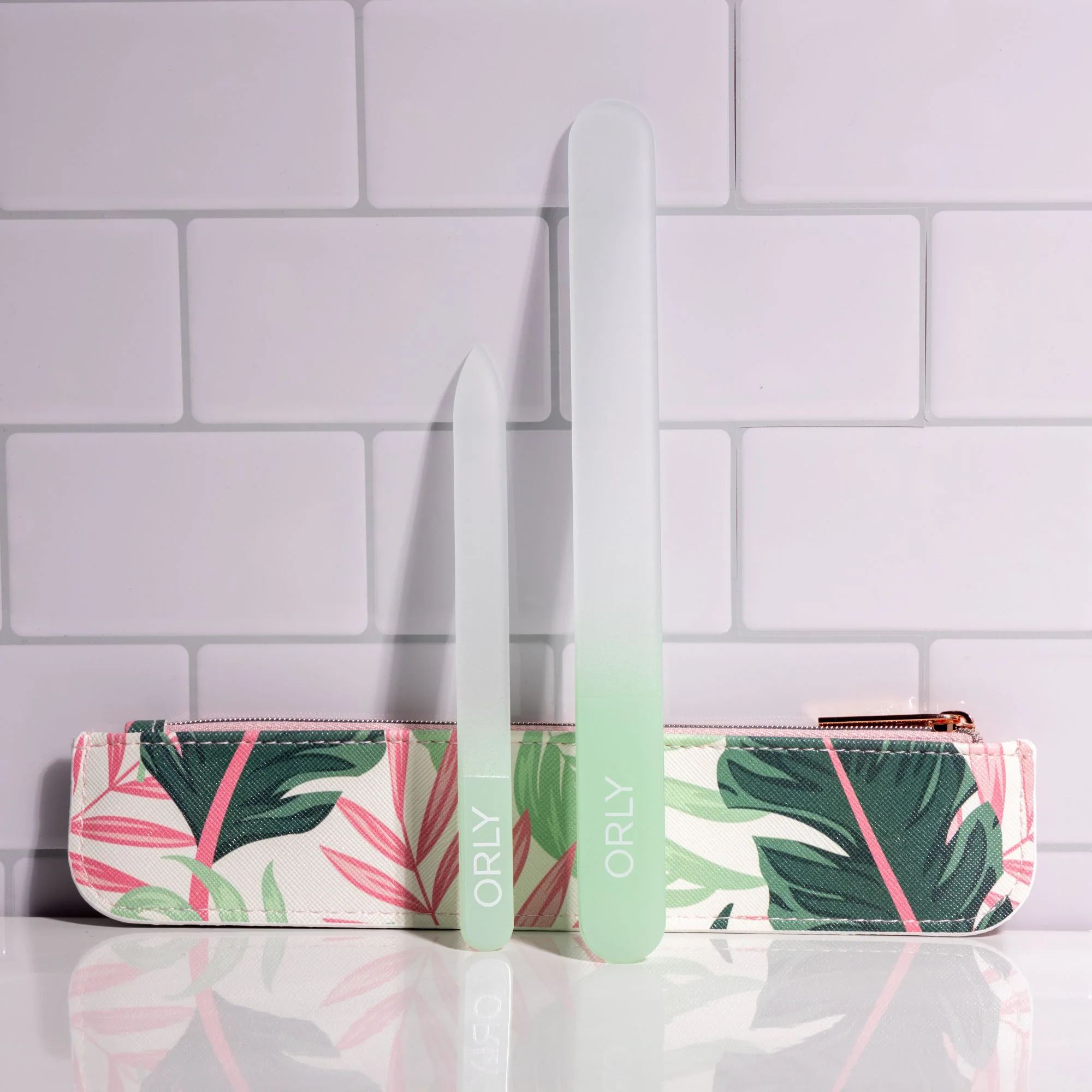 ORLY Palm Print File Bag & Crystal File Gift Set - Image 2