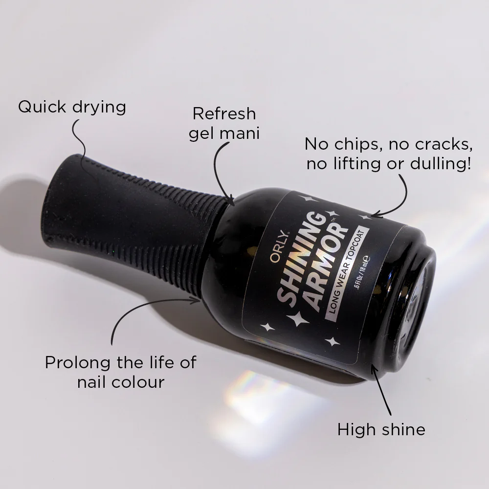 ORLY Shining Armor Topcoat 18ml - Image 2